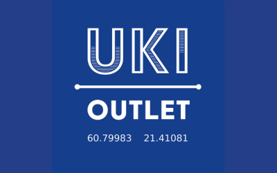 Uki outlet logobanneri. 