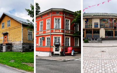 Kolmen huutokaupattavan kiinteistön kuvat