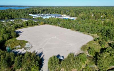 kivimäen hiekkakenttä ilmakuvaus