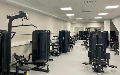 panoraamakuva kuntosalilta