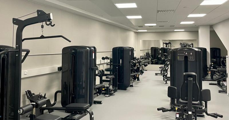 panoraamakuva kuntosalilta