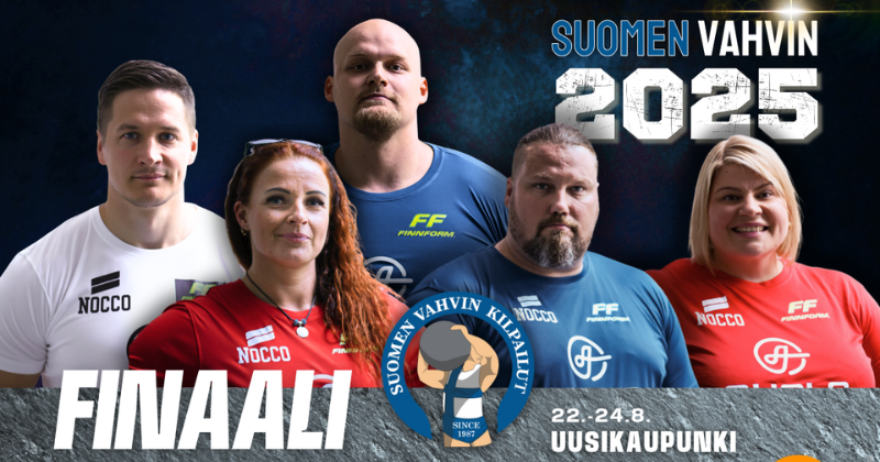 Suomen vahvin kisan finalisteja rivissä.