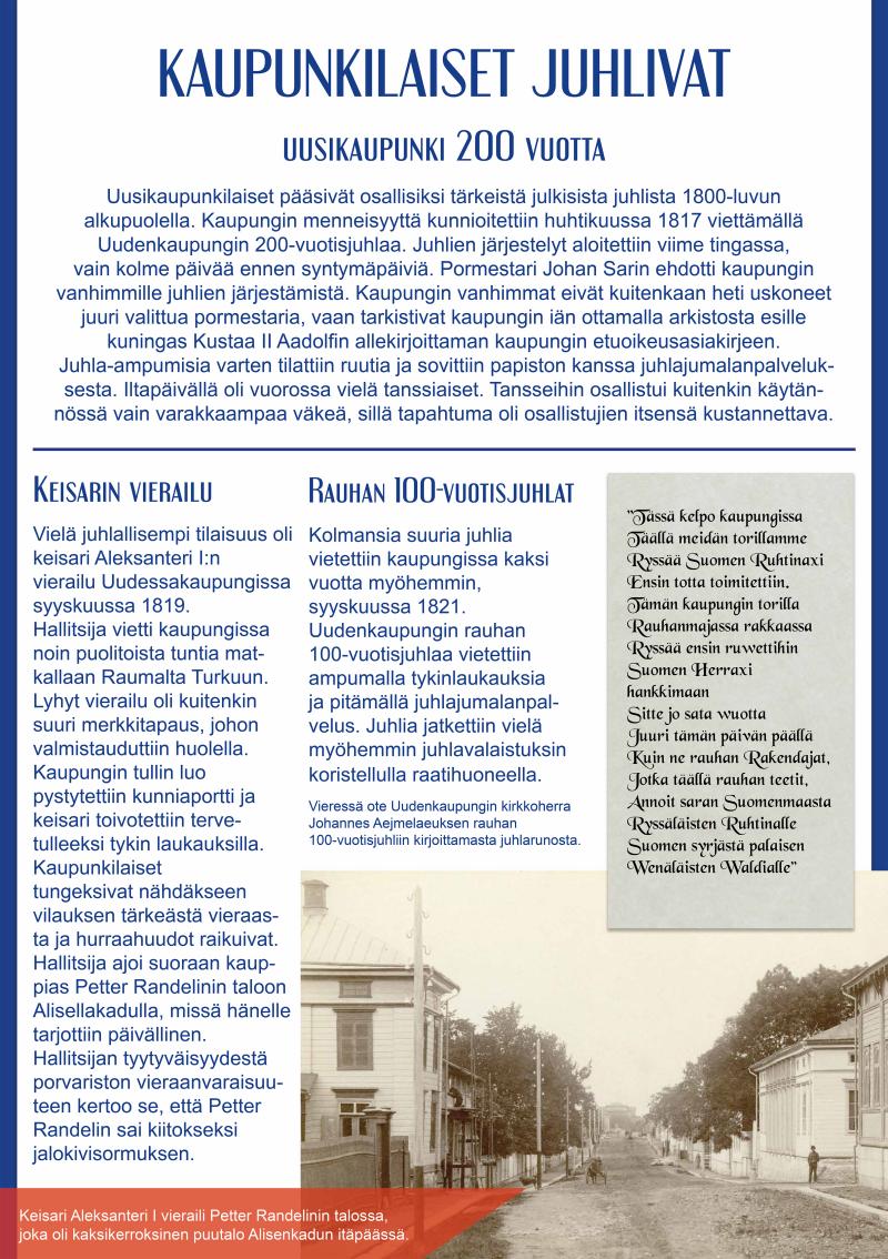 kaupunkilaiset juhlivat