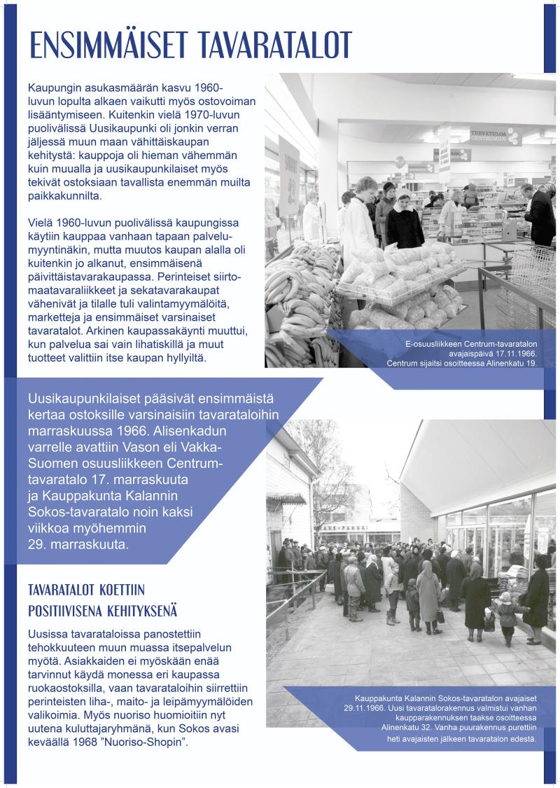 ensimmäiset tavaratalot