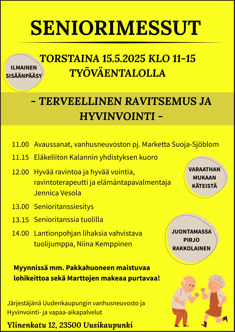 seniorimessumainos, teksti avattu jutussa