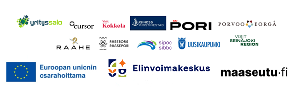 Eri kuntien logoja.
